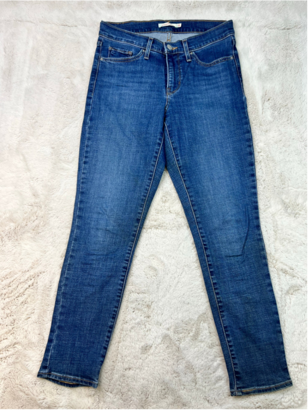 Levis 311 Shaping Skinny Jeans Womens Size 28 Cotton Stretch Blue Denim Comfort